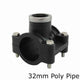 Metric Poly Tapping Saddles For 32mm Poly Pipe